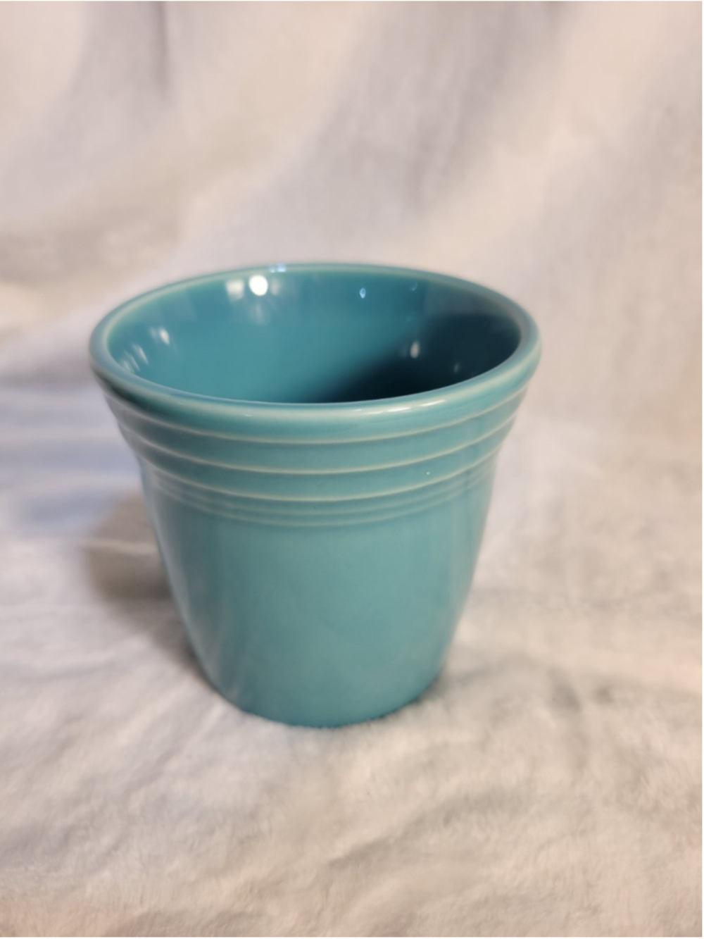 Fiestaware Flower Pot Turquoise 3.5" NEW